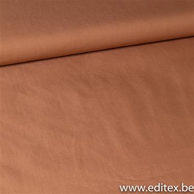 tissu coton polyester marron