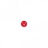 BOUTON OURS 2 TROUS Couleur Bouton : 519 - ROUGE