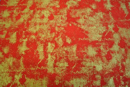 Tissu coton noël faux unis rouge or