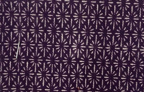 tissu coton petit motif violet