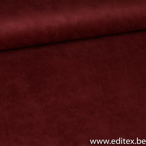 Tissu polyester rouge bordeaux