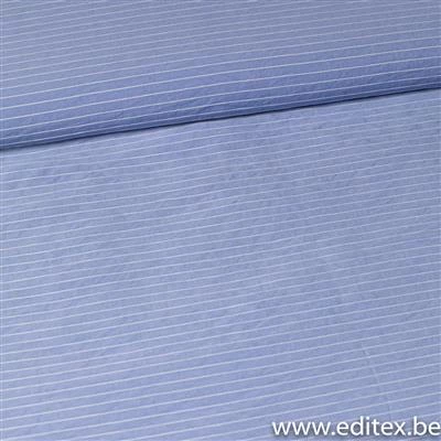 tissu viscose polyester bleu